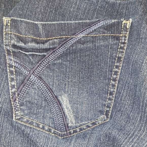 Lane Bryant Lightly Flared lightly distressed Denim Jeans in a size 18. Pre-love - Picture 4 of 12